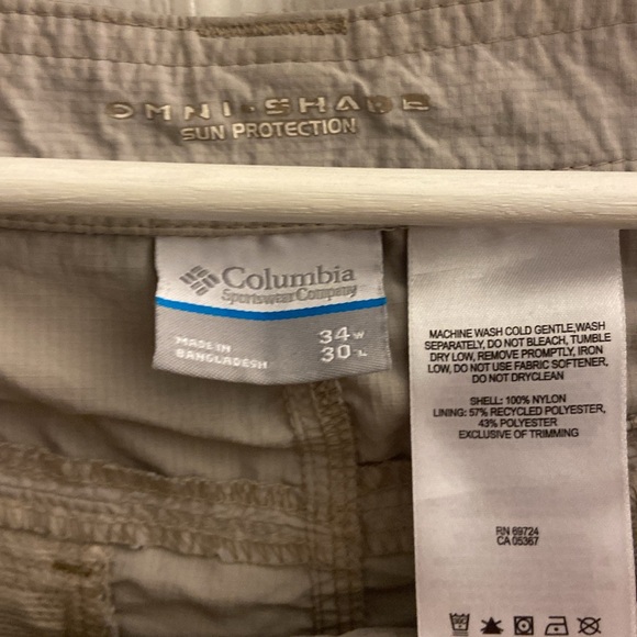 Cream/off white coloured Columbia track pants - Picture 6 of 6